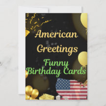 Amerikanische Grüße lustige Geburtstagskarten