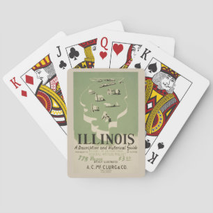 Amerikanische Guide-Serie Band über Illinois. Spielkarten