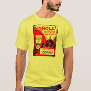 Amerikanische Handelsmarine - schreiben Sie heute T-Shirt