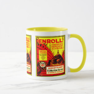 Amerikanische Handelsmarine - schreiben Sie heute Tasse