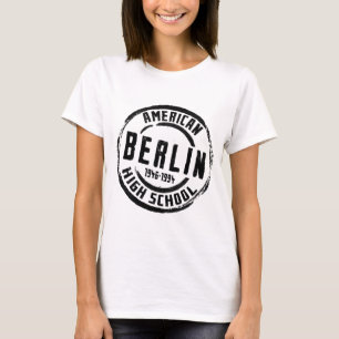 Amerikanische Highschool Berlins Briefmarke A004 T-Shirt