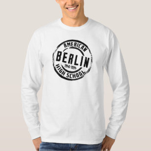 Amerikanische Highschool Berlins Briefmarke A004 T-Shirt