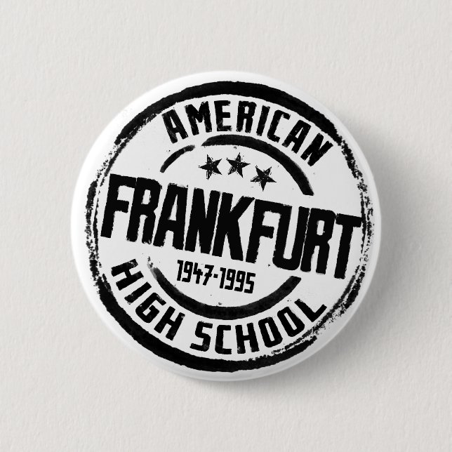 Amerikanische Highschool Frankfurts Button (Vorderseite)