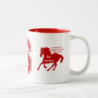 Amerikanische Highschool Stuttgarts Varsity-Tasse Zweifarbige Tasse