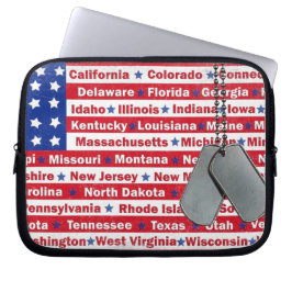 Amerikanische Hommage Laptopschutzhülle