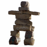 Amerikanische Indianerin Inukshuk-Geschenkidee Fotoskulptur Magnet<br><div class="desc">Ein mystisches Indianersymbol des Powers Magnet für Geschichtsliebhaber! Dieses sehr coole Bild zeigt einen sehr erkennbaren Inuit Inukshuk oder Steinmann (Cairn), der von Inuit Eskimo und anderen Stämmen des nördlichen Amerikanischen Ureinwohners benutzt wird, um Wege zu Sicherheit und Schutz in der Wildnis zu zeigen. Dieses unglaubliche Bild macht ein Fab...</div>