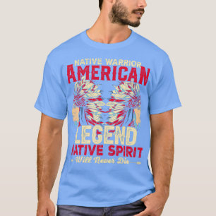Amerikanische Indizionate-Native Warrior T-Shirt