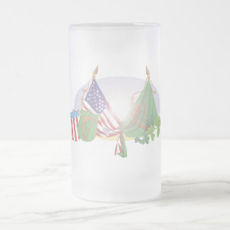 Amerikanische Iren Mattglas Bierglas