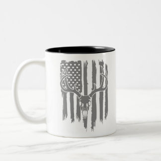 Amerikanische Jagd-Flagge Zweifarbige Tasse