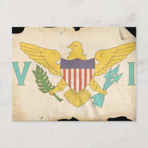 AMERIKANISCHE JUNGFERNINSELN POSTKARTE
