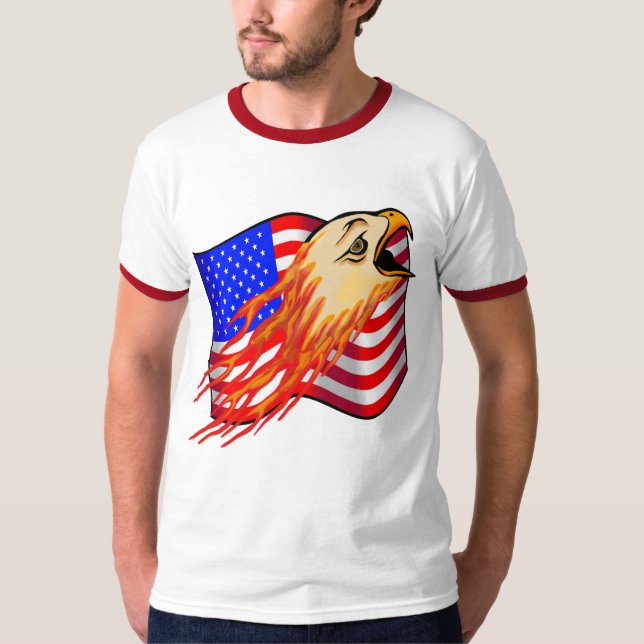 Amerikanische kahler Adler-T - Shirts (Vorderseite)