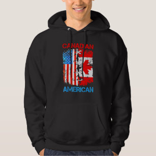 Amerikanische kanadische Flagge Amerika USA Kanada Hoodie