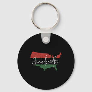 Amerikanische Karte mit afrikanischer Flagge für d Schlüsselanhänger