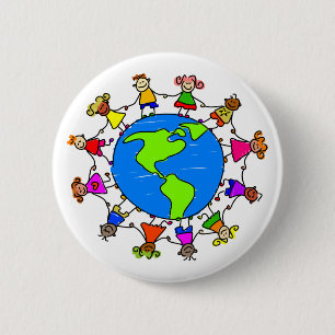 Amerikanische Kinder Button