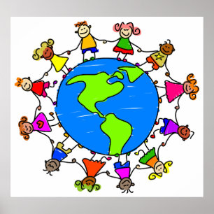 Amerikanische Kinder Poster