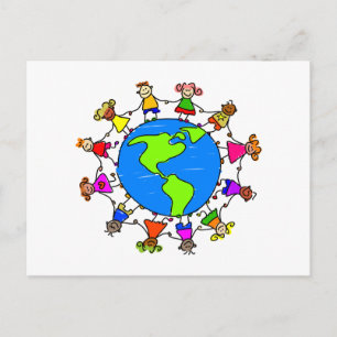 Amerikanische Kinder Postkarte