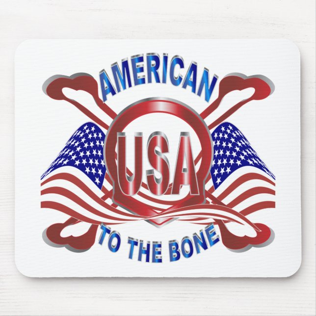 Amerikanische Knochen Mousepad (Vorne)