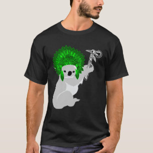 Amerikanische Koala Eukalyptus Bear Indischer Chef T-Shirt