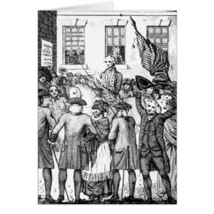 Amerikanische Kolonisten erklärten sich