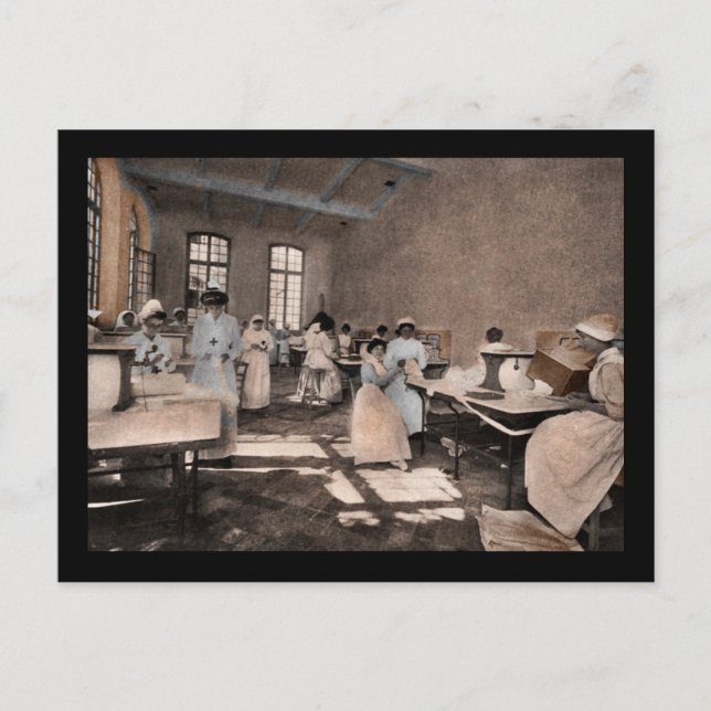 Amerikanische Krankenanstalt WWI Postkarte (Vorderseite)