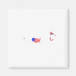Amerikanische Krankenschwester 4. Juli USA-Flagge Magnet