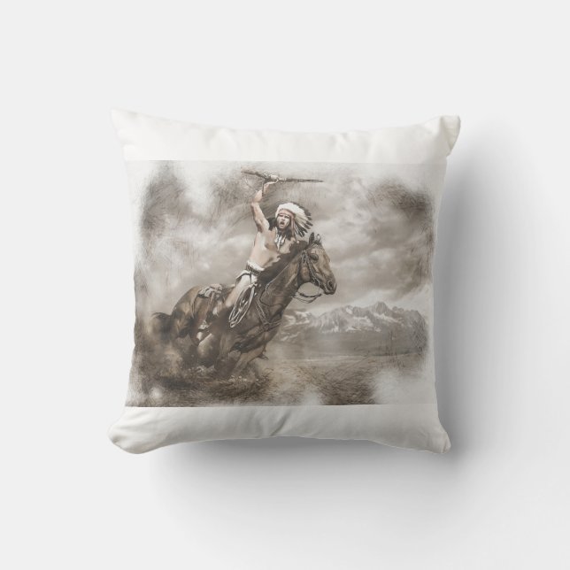 Amerikanische Kriegergeist Kissen (Vorderseite)