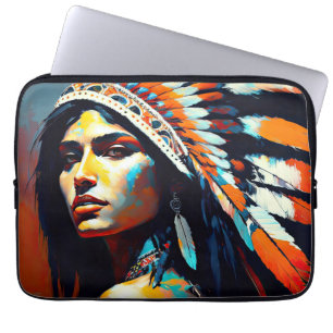 Amerikanische Kriegerprinzessin Laptopschutzhülle