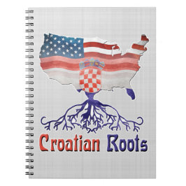 Amerikanische Kroatische Roots Notizblock