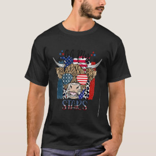 Amerikanische Kuh 4. Juli Leopard Farmer Frauen Ku T-Shirt