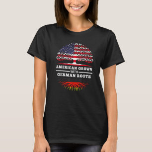 Amerikanische Kultur mit deutschem Stammfamiliener T-Shirt