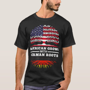 Amerikanische Kultur mit deutschem Stammfamiliener T-Shirt