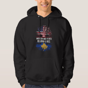 Amerikanische Kultur mit kosovarischen Roots-USA-F Hoodie
