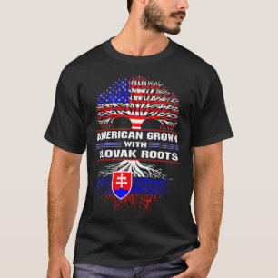 Amerikanische Kultur mit slowakischen Wurzeln T-Shirt