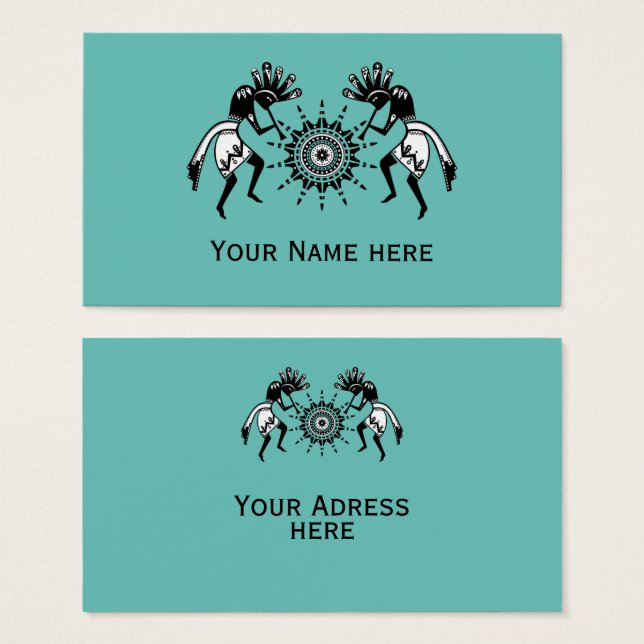 Amerikanische Kultur - Sun Dancing Kokopelli 1 (Vorne & Hinten)