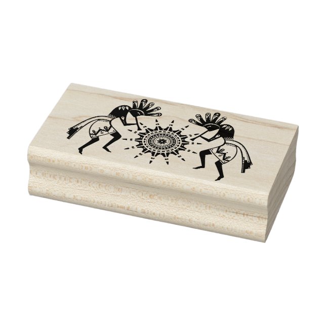 Amerikanische Kultur - Sun Dancing Kokopelli 1 Gummistempel (Stempel)