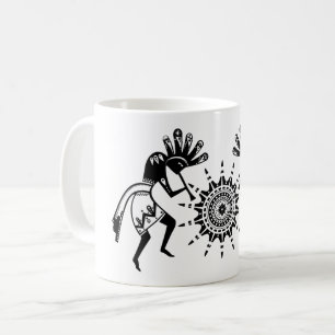 Amerikanische Kultur - Sun Dancing Kokopelli 1 Kaffeetasse