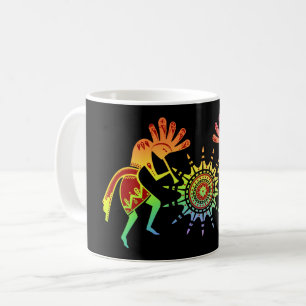 Amerikanische Kultur - Sun Dancing Kokopelli 4 Kaffeetasse