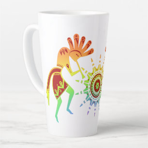 Amerikanische Kultur - Sun Dancing Kokopelli 4 Milchtasse