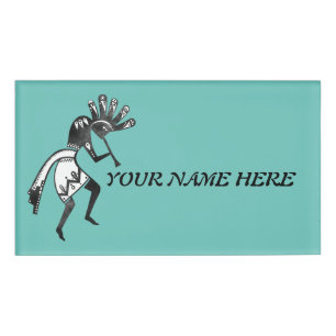 Amerikanische Kultur - Tanzen Kokopelli 1 Namenschild