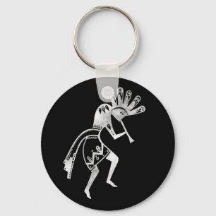 Amerikanische Kultur - Tanzen Kokopelli 2 Schlüsselanhänger