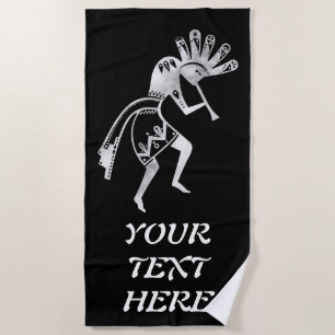Amerikanische Kultur - Tanzen Kokopelli 2 Strandtuch