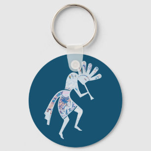 Amerikanische Kultur - Tanzen Kokopelli 4 Schlüsselanhänger