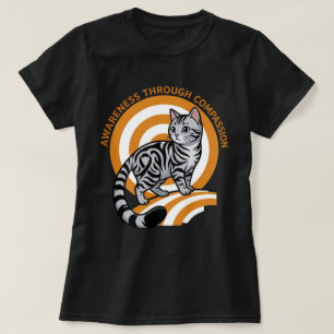 Amerikanische Kurzhaarkatze-Bewusstseins-Katzenkun T-Shirt