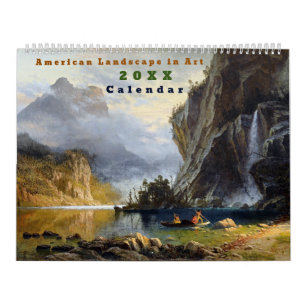 Amerikanische Landschaft in Vintage-Kunst Kalender