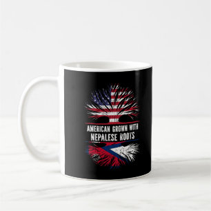 Amerikanische Landwirtschaft mit nepalesischer Roo Kaffeetasse