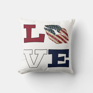 Amerikanische Liebe Kissen