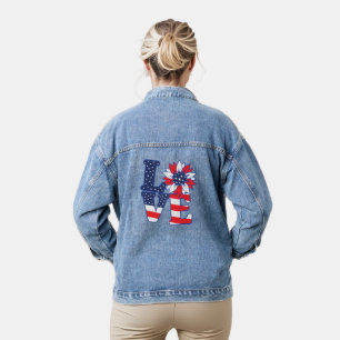 Amerikanische Liebesaffäre Jeansjacke