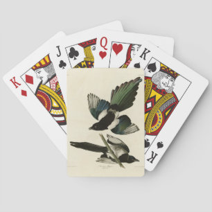 Amerikanische Magpie von Audubons Vögeln Amerikas Spielkarten