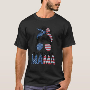 Amerikanische Mama 4. Juli Unabhängigkeitstag Matc T-Shirt