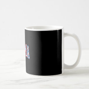 Amerikanische Mama Frohes 4. Juli Kaffeetasse